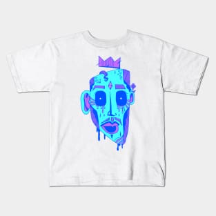 Blue Strange King Juan Kids T-Shirt